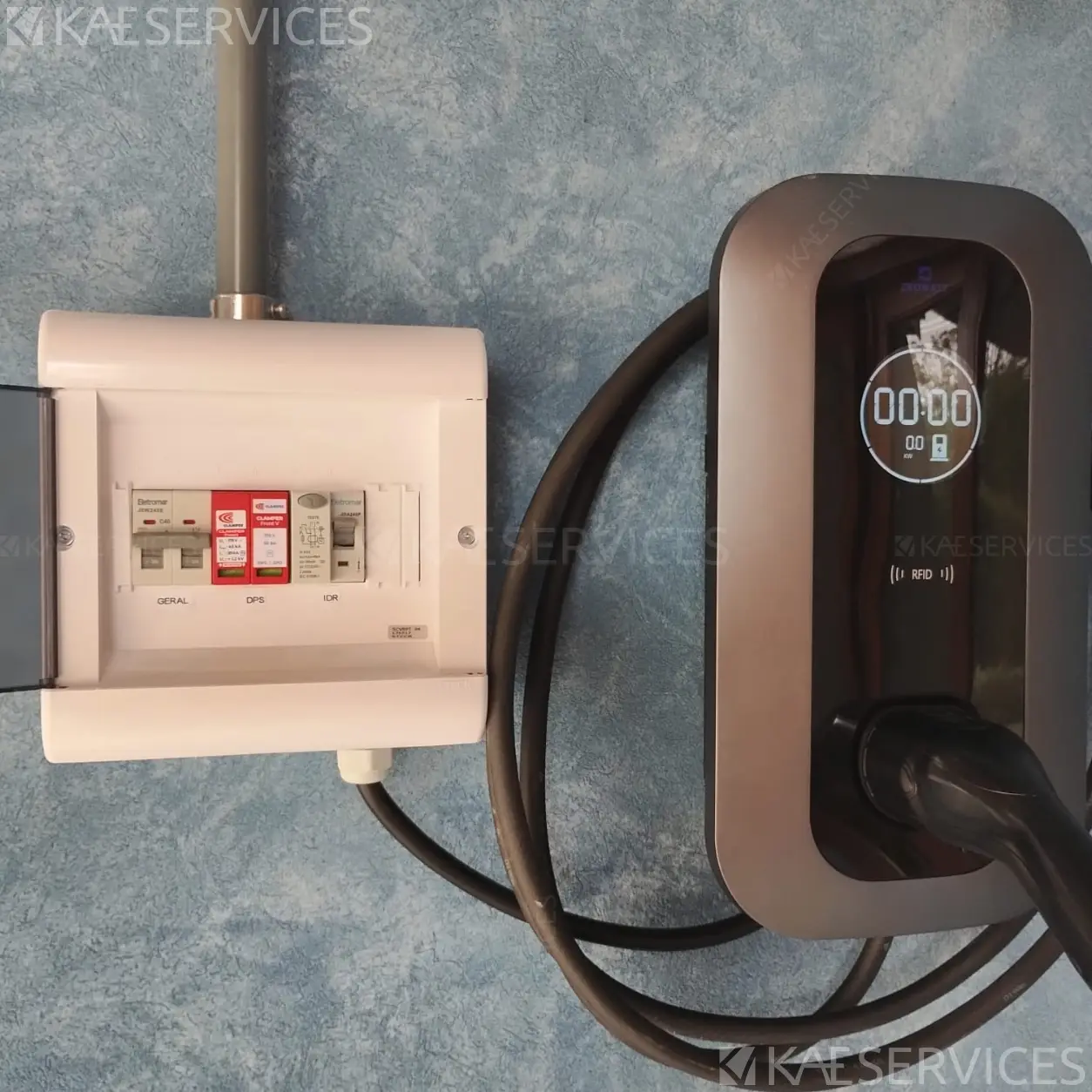 Instalacao De Wallbox EVOWATT Para  Volvo XC 40 Em Cabreuva realizado pela KAE Services em Jundiai